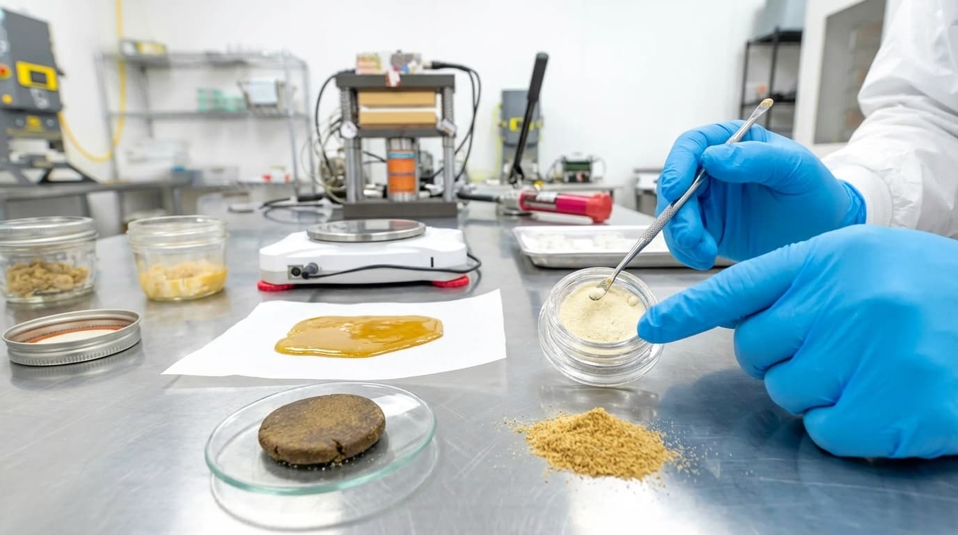 Clear definitions of hash terminology — full melt, six star, bubble hash grades, and solventless production terms dispensary menus get wrong.