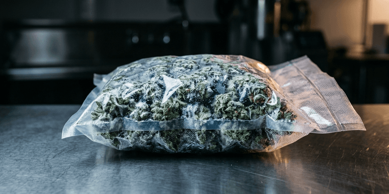 Fresh frozen cannabis is plant material harvested and immediately frozen, no drying, no curing. It preserves the live terpene profile and is the starting point for all live rosin and live bubble hash.
