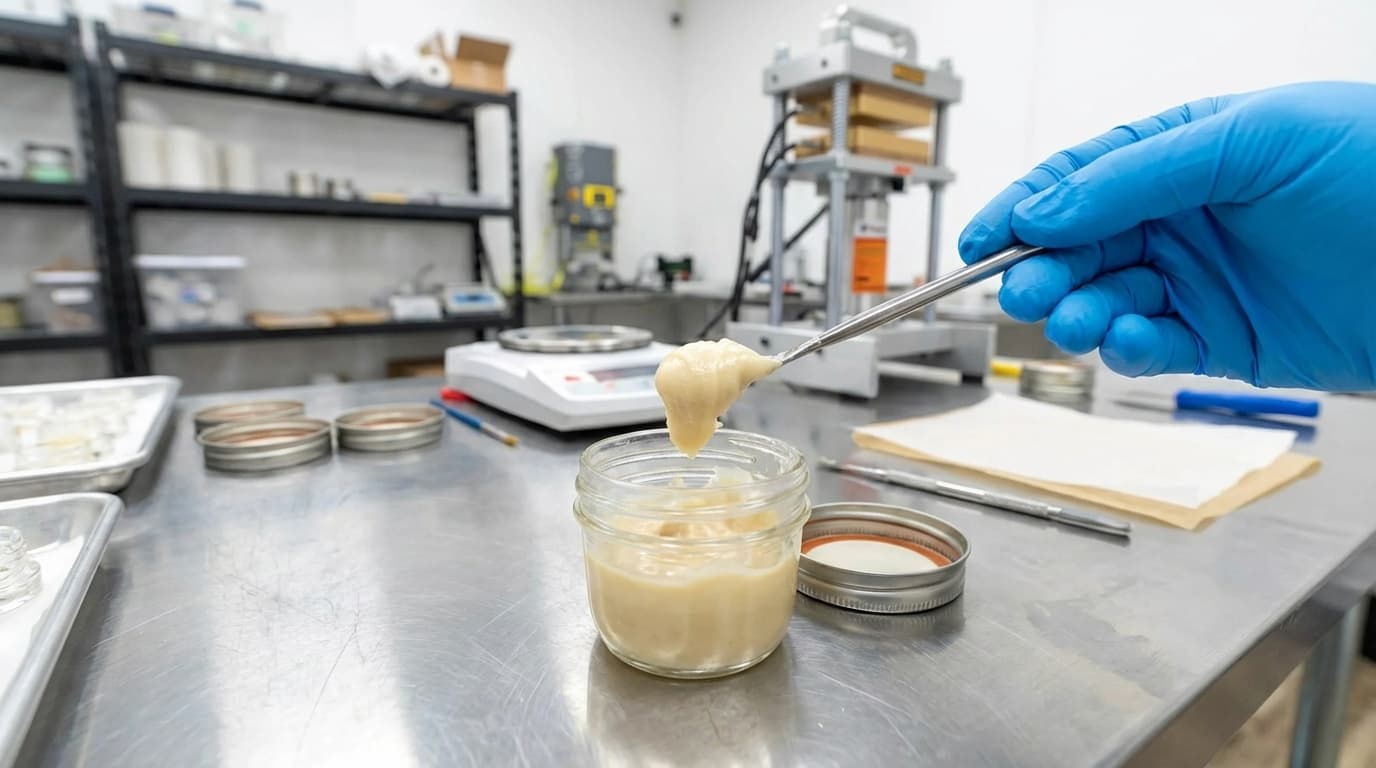 Cold cure rosin is solventless hash rosin processed at room temperature for 24-72 hours to develop a creamy consistency. Learn the process, storage, and quality indicators.