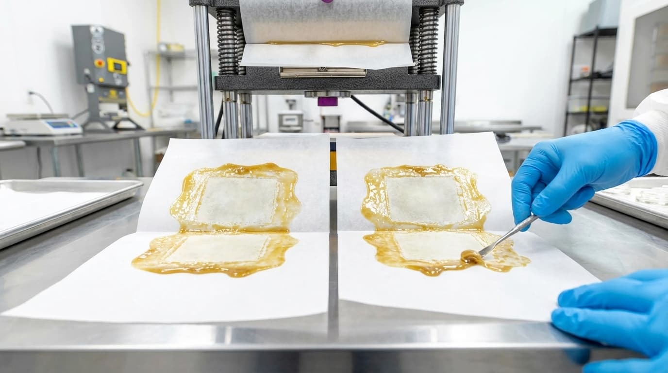 Fresh press rosin is solventless concentrate packaged immediately after pressing without further processing. Learn how it differs from cold cure and live rosin textures.