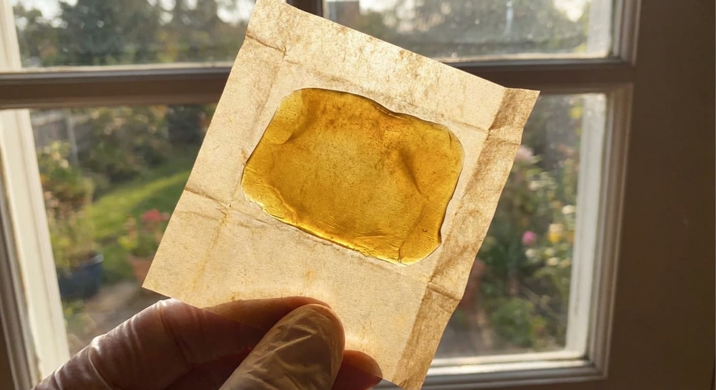Live rosin is a solventless cannabis concentrate made by pressing fresh frozen flower or bubble hash with heat and pressure. Learn how it differs from live resin, proper storage, and what to look for.