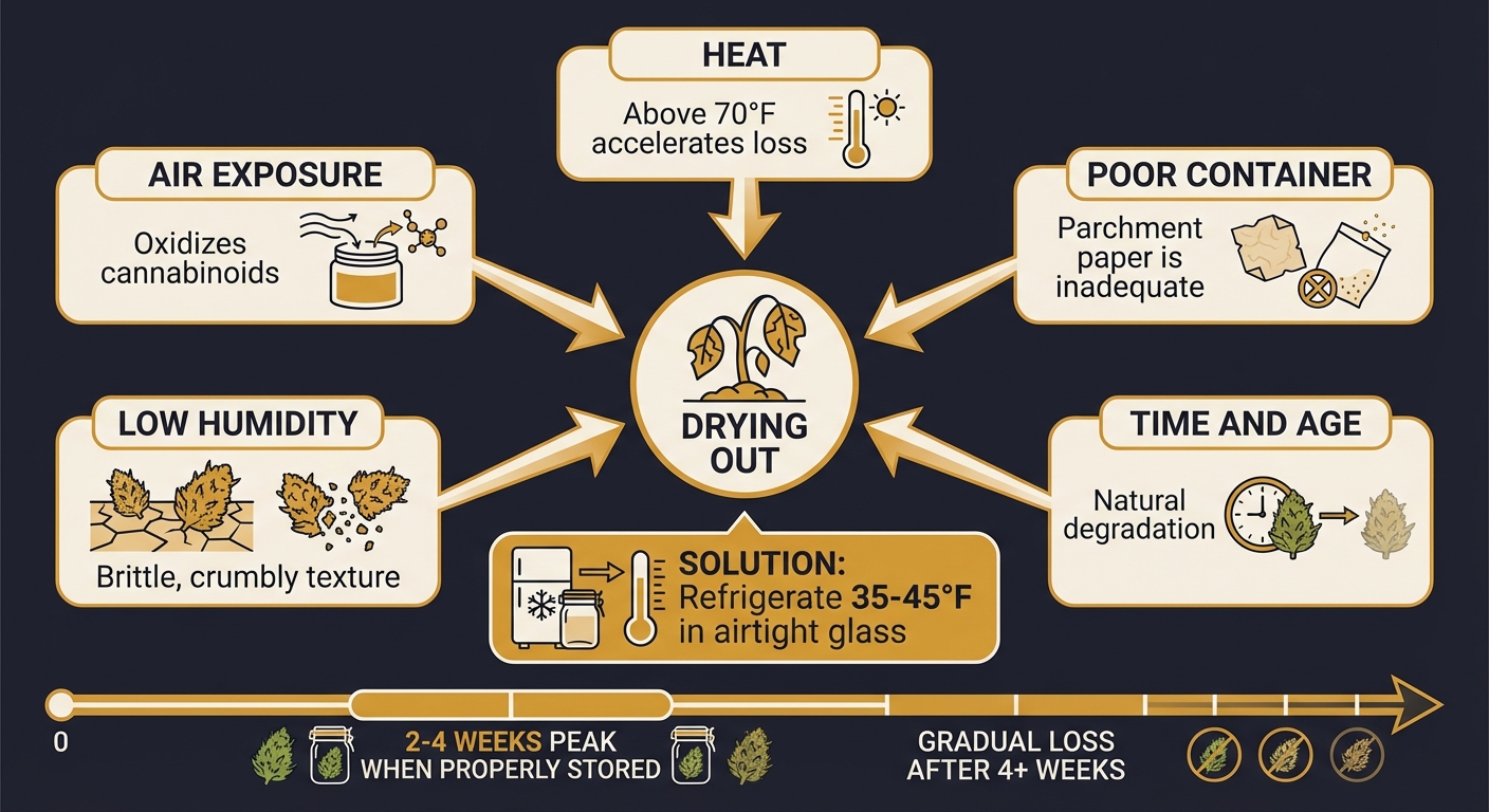 why rosin dries out